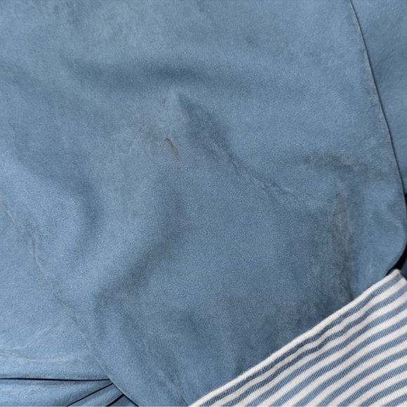 madison XL Vintage Light Blue White Hooded Rain Utility Jacket - Picture 15 of 16